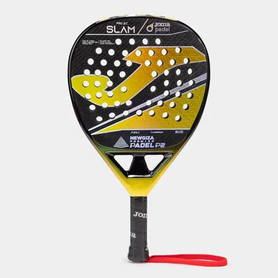 Pala de pádel Slam Pro New Giza Premier Padel negro amarillo