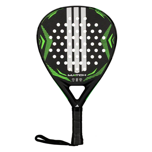 Pala de pádel adidas Match Black Lime 2026