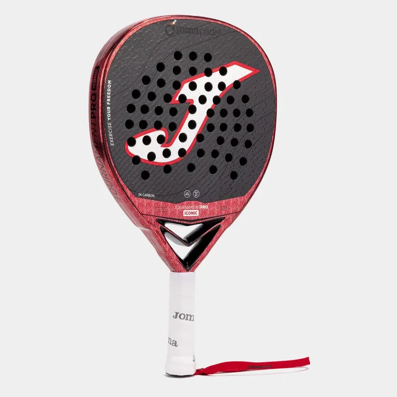 Pala de pádel Tournament Pro Iconic negro rojo