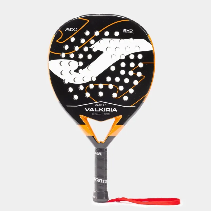 Pala de pádel Valkiria Flex negro naranja flúor